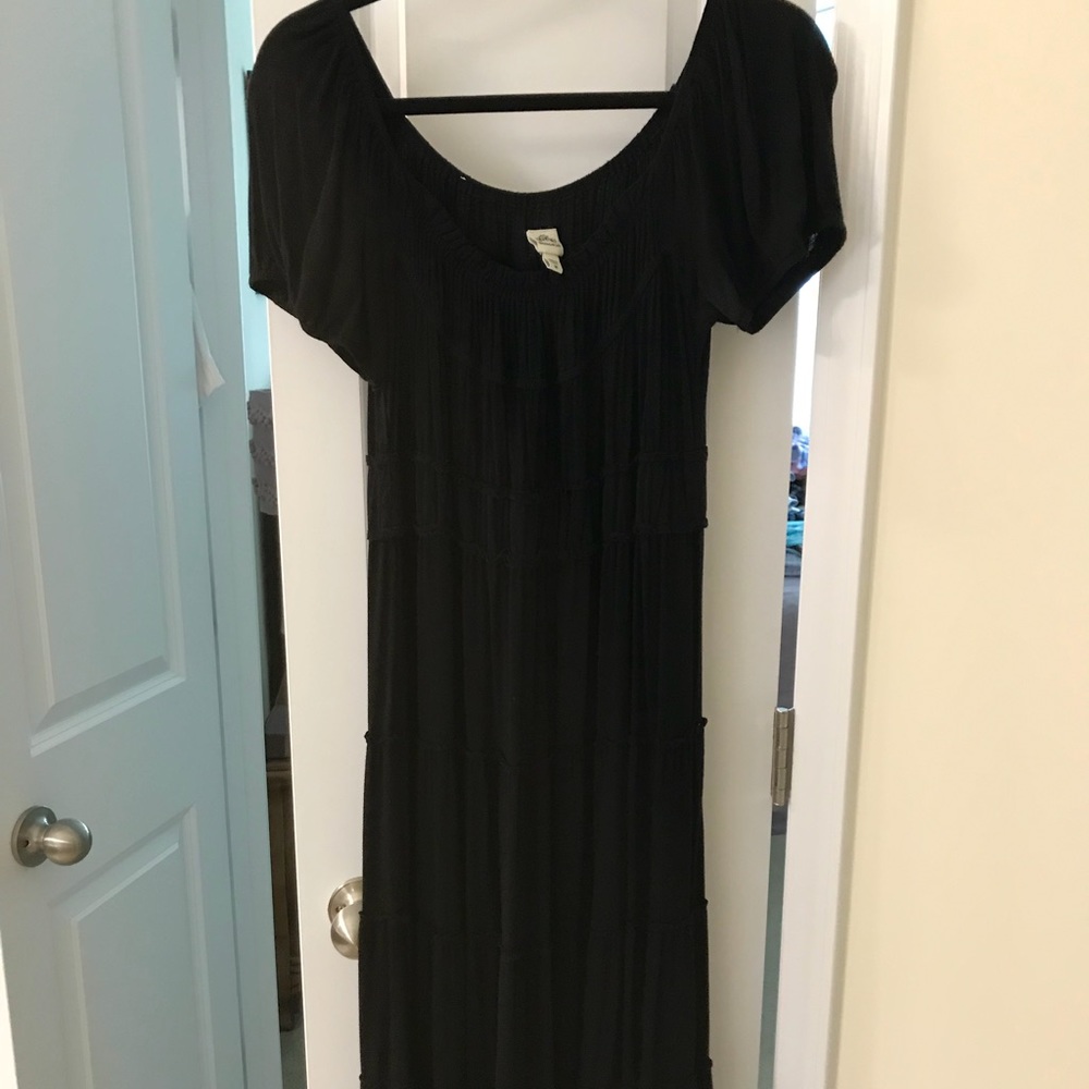 Black jersey dress